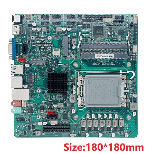 intel第12代13代桌面式迷你工控蜜桃视频APP污ZC-ITXB660DC 双网6COM